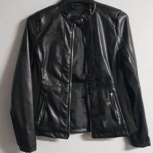 Faux leather jacket